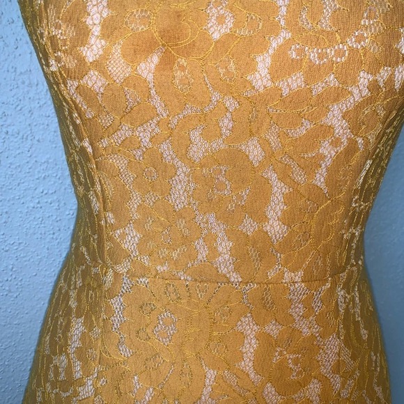 Keepsake Every Way Golden Yellow Strapless Lace - Picture 5 of 7